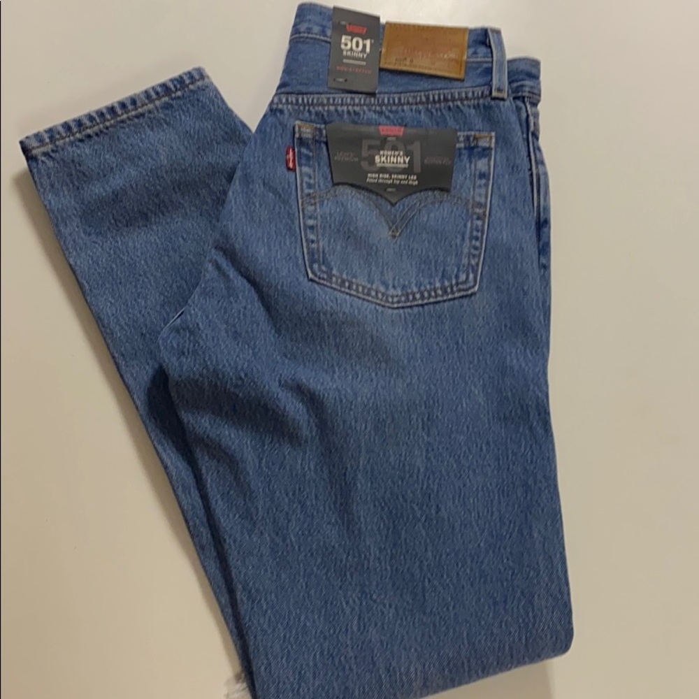 Levi’s 501 Skinny Distressed Jeans